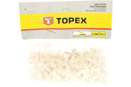 Купить TOPEX Крестики дистанционные 4 0 мм  100 шт  16B540 фото №2