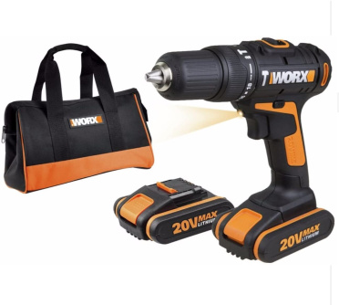 Купить Дрель аккумуляторная WORX WX371.3  20V 1,5Ач сумка фото №1